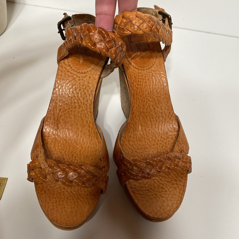 Frye Braylin Braided Cork Wedge - Picture 13 of 15